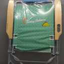 Tommy Bahama Hi-Boy 7-Position Folding Beach Chair with Cup Holder and Zippered Storage Pouch (Green)