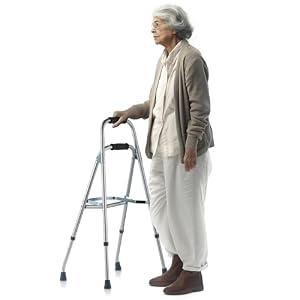 VEVOR Folding Hemi Walker, One Arm Folding Walker for Seniors with 6-Level Adjustable Height, Lightweight Aluminum | Side One-Hand Style Mobility Aid for Elderly Handicapped Disabled, Up to 350LBS