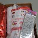Valentines Day Gifts for Kids - 24 Pack Giant Chocolate-Shaped Stationery Set with Pencils Stickers Gift Tags Erasers Stamper Sharperner - Valentine Party Favors Classroom School Exchange Boys Girls