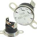 2-Pack WB27X1127 Microwave Thermostat Cut-Off Thermal Fuse KSD120LC/0 Compatible with GE Hotpoint Replacements for WB21X0535 WB21X535