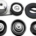 Serpentine Drive Belt Tensioner Component Kit 90K-39129 for Nissan 370Z 2016-2018 for Infiniti Fx37 2013 for Q40 2015 for Q70 2014-2017 for Q70L 2015-2017 for Qx50 2014-2017 39129 36305 36306 K070795