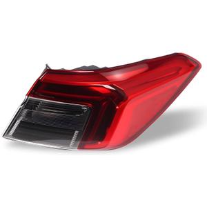 Nakkaa 33500-T20-A01 Tail Lights Assembly Outer Right Side with Bulb Compatible with 2022 2023 Civic Sedan Passenger Side Rear Brake Lamp HO2805123
