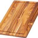 Teakhaus Cutting Board, Wood, Brown, 40 x 28 x 1.4 cm