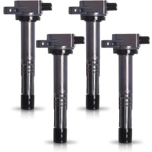 ENA Ignition Coil Pack Set of 4 Compatible With Honda Accord Civic SI CRV Crosstour Acura ILX 2008 2009 2010 2011 2012 2013 2014 2015 2.4 Coils for UF602 E1102 522074 30520R40007 C1662