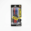 Pilot G2 Premium Gel Roller Pens, Fine Point, Gel Ink Pens, 0.38 mm, Pack of 4, Black/Blue/Red - Ideal for School, Journaling & Office Writing