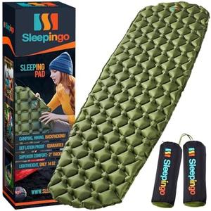 Sleepingo Light Weight Sleeping Mat for Camping - Ultralight Backpacking Sleeping Pad - Inflatable, Compact Sleep Pad for Hiking and Travel - Portable Backpacker Sleep Mat - Pack of 2-73.5" x 21.5"
