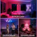 ILC RGB LED Light Bulb, Color Changing 40W Equivalent, 5700K Daylight White, 450LM 5W E26 Screw Base RGBW, Mood Light Bulb - 12 Color Choices - Timing Infrared Remote Control Included (4 Pack)