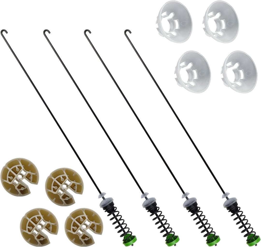 W10780051 Washer Suspension Kit Fit for Some Whirlpool Maytag Kenmore Amana Washing Machines, WTW5550XW0, MVWX550XW0, 11021392010, CAW12444XW0 - 4 Pack W10780051 Washer Suspension Kit Fit for Some Whirlpool Maytag Kenmore Amana Washing Machines, WTW5550XW0, MVWX550XW0, 11021392010, CAW12444XW0 - 4 Pack