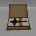BGCOPPER Saint Benedict Crucifix Wall Cross, Wooden Jesus Cross for Wall, Catholic Crucifix for Wall, St Benedict Cross Wall Decor for Home Easter Christmas Gift (10 Inch) (9.8"L x 5.6"W, Vintage)