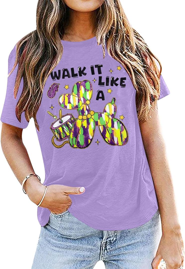 Mardi Gras Shirts Women: Mardi Gras Day Hearts T-Shirt Fat Tuesday Tee Carnival Shirt New Orleans Party Tshirt