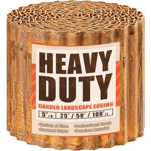 AHEONLAR Corrugated Metal Garden Edging, 5''25Ft Steel Landscape Edging Border, Flower Bed Edging Borders, Metal Lawn Edging for Landscaping, Garden, Pathway, Lawn, Flower Bed, Garden Fence (Rusty) AHEONLAR Corrugated Metal Garden Edging, 5''25Ft Steel Landscape Edging Border, Flower Bed Edging Borders, Metal Lawn Edging for Landscaping, Garden, Pathway, Lawn, Flower Bed, Garden Fence (Rusty)