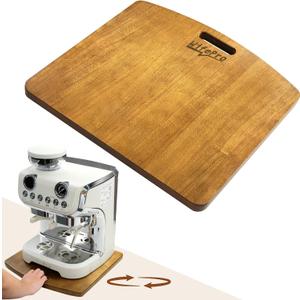 Sliding Tray for Coffee Maker - Solid Wooden Appliance Slider with 360 Smooth Rolling Wheels for Heavy Kitchen Appliances, Easy Under - Cabinet Access (Approach 13"x14")