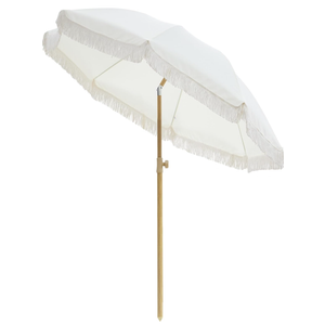 Patio Umbrella with UPF 50+ Protection, 8 Ribs, Push Button Tilt - Versatile Outdoor Shade for Garden, Courtyard, and Beach