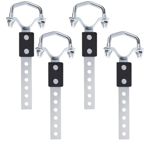 4pcs Heavy Duty Muffler Exhaust Hangers，Universal Exhaust Flexible Swivel Tail Pipe Hanger with Heavy Reinforced Rubber Pad,Heat Resistant Exhaust Insulator for Cars, SUVs & Trucks