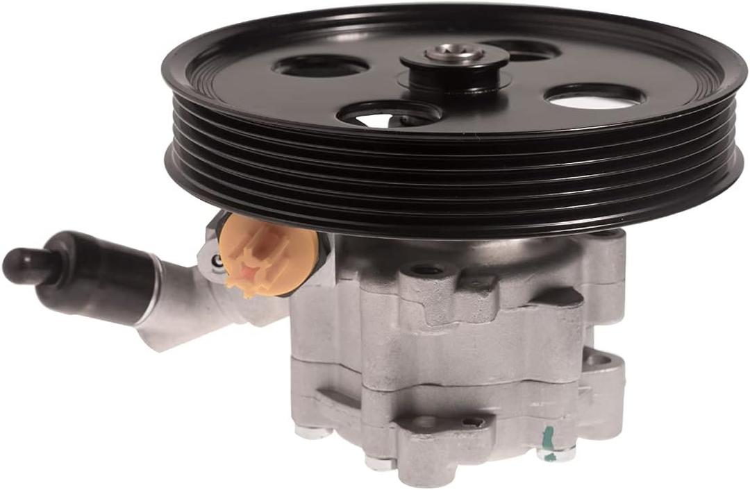 AUQDD 20-1001 Power Steering Pump (For 3.8L V6) Compatible With 2007 2008 2009 2010 2011 Jeep Wrangler (JK) (Power Assist Pump Replace 96-1001 52059899AE)