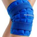 Knee Ice Pack Wrap, 120 Minutes Ultra-Long-Lasting Reusable Ice Pack Without Condensation for Knee Pain Relief, Cold Therapy for Injuries, Knee Replacement Surgery, Swelling, ACL, Meniscus Tear, Blue