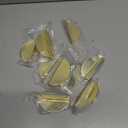 ESreake Half Moon Cabinet Pulls Handles,10 Pack 2.52" Hole Spacing Semicircle Drawer Pulls, Finger Pulls Edge Pulls Handles for Kitchen Cabinets with 3 Kinds Screws (10 Pack, Gold)