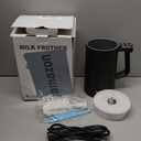 Milk Frother, 4 in 1 Milk Electric Milk Steamer, 500W 11.8oz/350ml Automatic Warm and Cold Foam Maker for Coffee,Latte, Cappuccino, Macchiato, Hot Chocolate, Silent Operation, Black