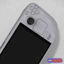 EXtremeRate Replacement Full Set Housing Shell with Buttons for Steam Deck OLED Handheld Console, Custom DIY New Hope Gray Faceplate Back Plate Trackpad Case for Steam Deck OLED Console
