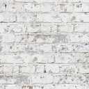 Brick Wallpaper Peel and Stick Wallpaper 17.3"x197" Vintage Faux 3D Brick Contact Paper White and Grey Self Adhesive Removable Wallpapers for Bedroom Textured Wall Paper for Fireplace Home Decorate