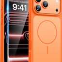 FNTCASE for iPhone 17 Pro case Orange: Compatible with Magsafe, Magnetic 17 Pro Phone Cases with Screen Protector, Military Grade Shockproof Protective Dual-Tone Trending Design Cover, 6.3 inch