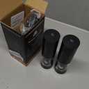 Electric Salt and Pepper Grinder Set - Rechargeable Automatic Salt and Pepper Shakers, Kitchen Appliances with External Adjustable Coarseness, Larger Hopper for Cooking, Home Gifts(2 Pack,Black/Black)