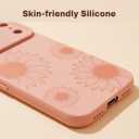 for iPhone 17 Pro Max Case Pink Flowers Floral Print | Shockproof Soft Silicone TPU Protective Cover for Girls Women, Fashion Design with Camera Protection, Wireless Charging