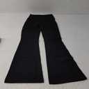 Unthewe High Waisted Flare Leggings for Women Tummy Control Butt Lifting Workout Yoga Wide Leg Pants (XS, Black)