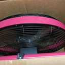 18 Solar Powered Floor Fan, 40W Cordless Fan Outdoor, Long Lasting Battery Operated and Strong Airflow, USB Output, 360 Tilt, Quiet, Wireless, For Camping Travel Home Garage RV Patio, Large Fan