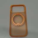 TORRAS 360 Magnetic Stand for iPhone 17 Pro Case, [Fit for MagSafe] [Rotatable Ring Kickstand] [4X Mil-Grade Shockproof] Slim Phone Cover, Camera Button, Cosmic Orange, Translucent, Ostand O3 Fitness