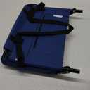 Stadium Seat for Bleachers with Back Support and Wide Padded Cushion Stadium Chair - Includes Shoulder Strap and Cup Holder (Navy-1 Pack)