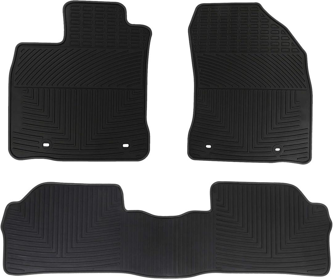 Car Floor Mats Custom Fit for Lexus CT 200H 2011-2017 Black Rubber Auto Liner Mats All Weather Protection Heavy Duty Odorless