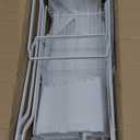 Dish Rack with Drainboard, Organizes Dishes and Bathroom Items for Narrow Spaces, Two-Story Drying Rack Fits 12 Plates 12 Bows 5 Glasses 4 Hooks and Some Cutlery, White