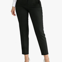 Womens Stretchy Dress Pants 2026 Trendy High Waisted Pleated Straight Leg Business Work Casual Trousers, S