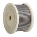 AGTEK Wire Rope Stainless Steel Vinyl Coated Aircraft Cable for Decking Railings String Lights, 100 Feet-by-1/8-Inch Thru 3/16-Inch, 7x7 Strands Construction