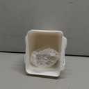 G.CORE Large Grid Wall Bins - 6Pack White Gridwall Accessories Hanging Cups with Back Hooks - Plastic Grid Wall Panels Organizers Wire Shelves Holders for Garage Garden Craft Office Tools Storage