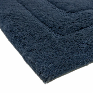 modavari Super Soft Bathroom Runner Rug 55.9cm x 147.3 cm Long Wide Bath Rug Runner Non Slip Washable Bathroom Rugs Absorbent Bath Mat for Shower Tub Sink, Navy Blue