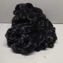 MEGO Fluffy Faux Rabbit Fur Body Pillow Cover, Soft Plush Fuzzy Wide Striped 20x54 Body Pillowcase with Zipper, Home Decorative Shaggy Furry Ribbed Long Pillow Cover for Bed Couch Sofa Bedroom, Black