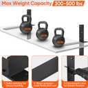 2-Pack Countertop Support Brackets 20"x11"x2", Heavy Duty Steel Metal Floating Hidden Shelf Bracket for Shelves, Quartz/Granite/Wood/Concrete/Laminate Countertops