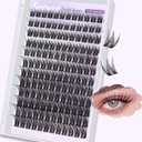 Wispy Lash Clusters 10-18mm Mix D Curl Lash Clusters 144pcs DIY Cluster Eyelash Extensions Individual Natural Lashes Cluster False Eyelash Clusters (S2 Lashes Only)