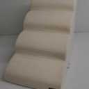 LE SURE Dog Stairs for Large Dogs Pet Steps Ramp for High Bed and Couch with CertiPUR-US Certified Foam with Non-Slip Bottom, Beige, 4 Steps