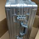 VentureVault All Aluminum 20 Inch Carry On Luggage With Wheels, Silver
Zipperless Suitcase, 22x14x9 Airline Approved, 360° Silent Spinner Wheels, TSA Locks, Lightweight, Hard Shell, Full Aluminum