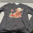 Funny Country Christmas Santa Cows Santa Tractor Holiday Sweatshirt, S