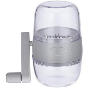 Nut Chopper,Manual Nut Grinder with Hand Crank,Hand Held Food Shredder Cutter for Different Nuts for Baking for Kitchen (grey)