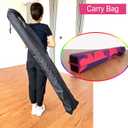 MARFULA 6 FT Folding Gymnastics Beam Foam Balance Floor Beam - Extra Firm - Suede Cover - Anti Slip Bottom with Carry Bag for Kids/Adults Home Use