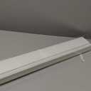 No Tools No Drill Roman Shades, Cordless Blackout Roman Blinds for Windows, Room Darkening Window Shades, Smooth Push & Pull, Easy to Install, White, 35" W  64" H