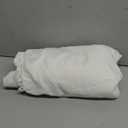 Women's Plus Size Deep V Neck Mini Bubble Dress Short Sleeve Puffy Party Club Dresses (3X-Large Plus, White)