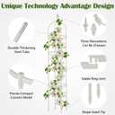Garden Obelisk Trellis for Climbing Plants Outdoor 6 Ft Rose Bush Round Trellis for Pots Rustproof Metal Pipe with Plastic Coated Plant Flower Trellises for Clematis Vine Jasmine Support