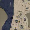 ZIGJOY Sleep Sack Swaddle 0.5 TOG Baby Wearable Blanket 100% Cotton Baby Swaddle Blanket for Newborns 6-12 Months for Boy Girl, Blue&Space