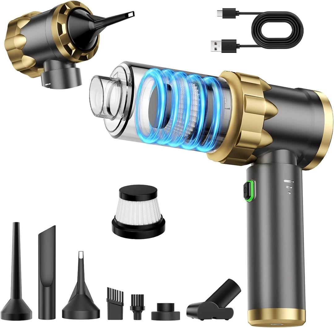 Car Vacuum Portable Cordless - Handheld Vacuum Cleaner with 16000PA Strong Suction